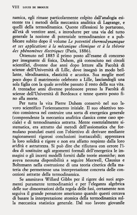 Louis de Broglie, La vita e l'opera di Pierre Duhem (1953), Foreword in Pierre Duhem, (1906-1914), L