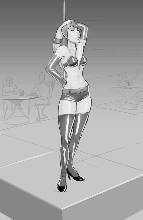 Tumblr Sketch Request #5 - Twi'Lek Stripper (Mission Vao)Thanks to Sullust2 for the Request! Sometim