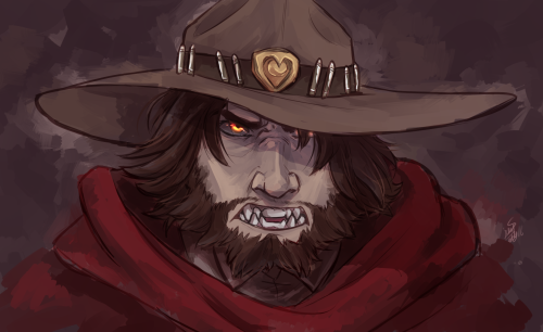 melodiouswanderer: padalickingood: -slides in- I hear there’s a werewolf!McCree AU???? :3c Jus