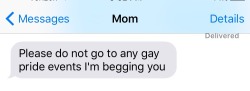 doctorjimbo:  This just broke my heart - my mom has never been anything but accepting of me, and now she’s frightened for my safety. This further hurts because of what it means for LGBT youths - accepting parents will be scared for their children and