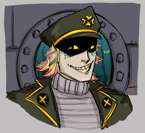 Quick Bust Sketch Of @nek-ros's Cool Fish Guy Alix!