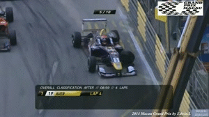 iwillbepopular: 2014 Macau Grand Prix - Max Verstappen Crash