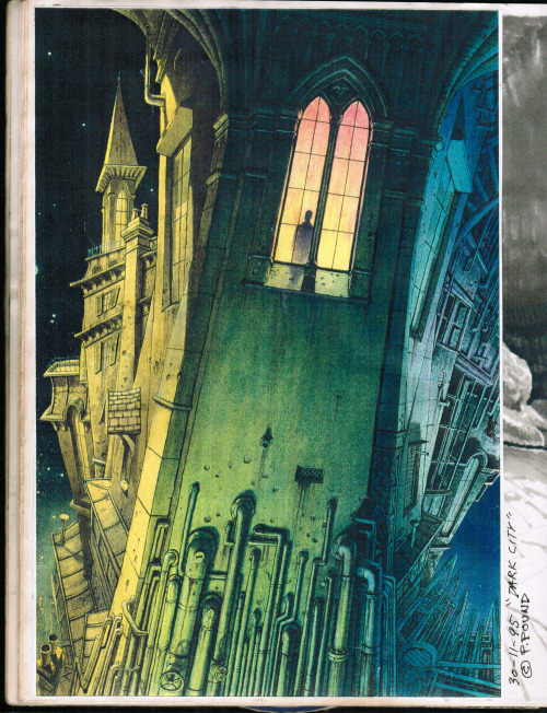 pantyhouse:  Peter Pound’s concept design for Dark City  
