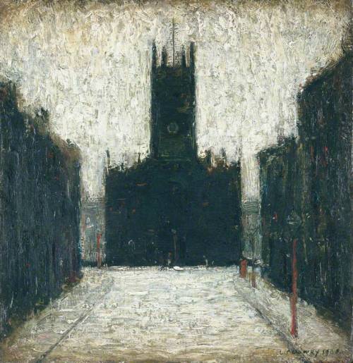 artistlowry: St John’s Church, Manchester, 1938, L.S. Lowry