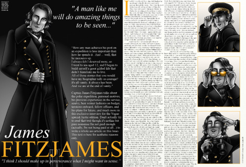 James Fitzjames for the Vogue, november 1845 issue