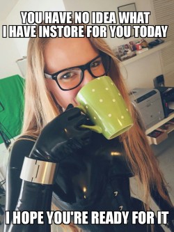 cummins4you:  Original caption :) #chastity #strapon #flr  #latex