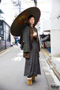 tokyo-fashion:  Hideya on the street in Harajuku