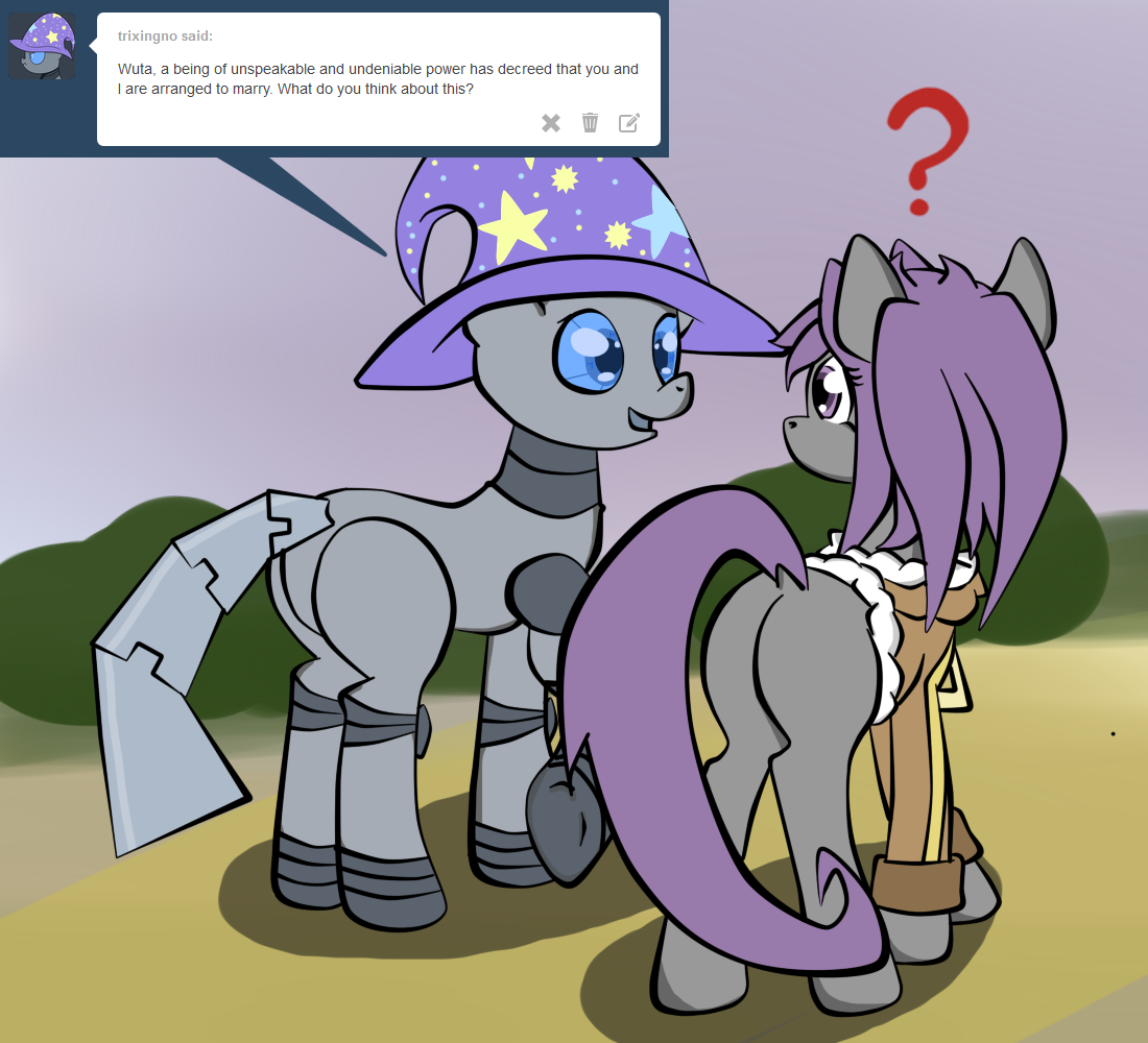 ask-yuta-wuta-ponies:  Wuta: What you are saying sounds romatic but I would feel