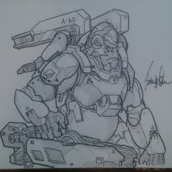 patrickolsen1:    I drew winston from overwatch