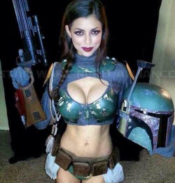 Awesome boba fett cosplay!