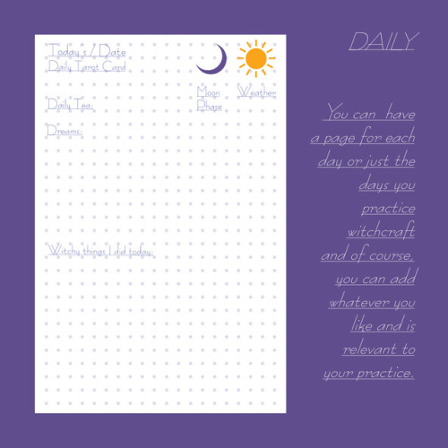 doingwitchcraft: Hi! So recently I fell into the rabbit hole of bullet journaling and I’ve been lovi