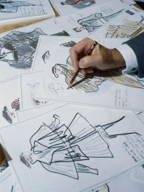 Illustrations by Karl Lagerfeld for Chloé.