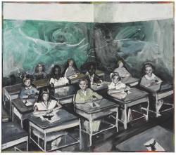 thunderstruck9:  Simone Lucas (German, b. 1973), Schule [School], 2006. Oil on canvas, 209.5 x 233.6 cm.