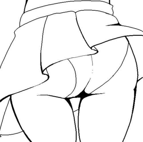 p1nksl1me:  Drawtober day 5 is a bunch of asses. Might redo the tail, idk  ;9