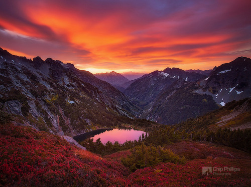 North Cascades Sunrise by Chip Phillips on Flickr.