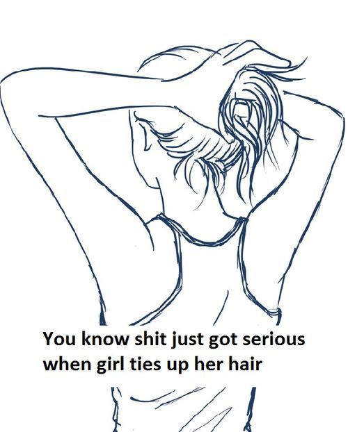 masters-goodgirl:  heygingergirl:  Or when He tells girl to tie up her hair…  Lol…..I always have a hair tie just for this purpose Master ;-)  How true !!