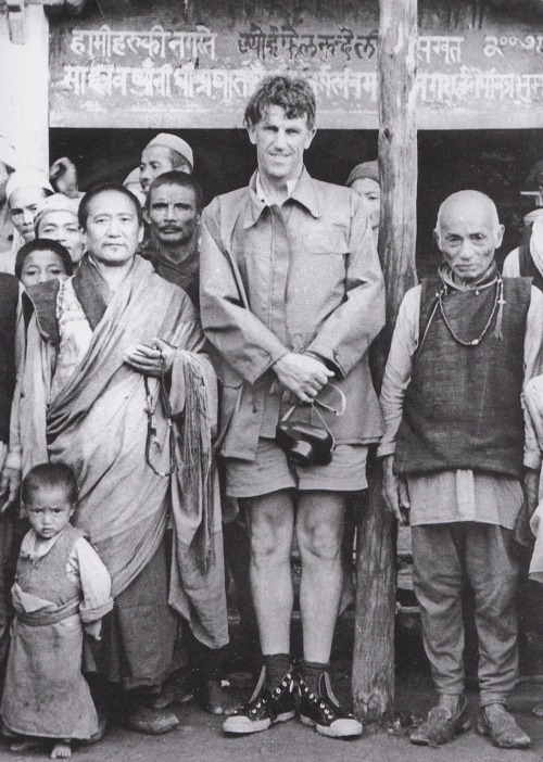 Edmund Hillary & his Converse Chuck Taylor All-Stars in himalayan village…