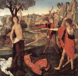 bonecastles:The Martyrdom of St. Sebastian  Hans Memling