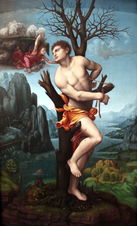 saint-sebastian:  Marco d’Oggiono, Saint Sebastian, 1520