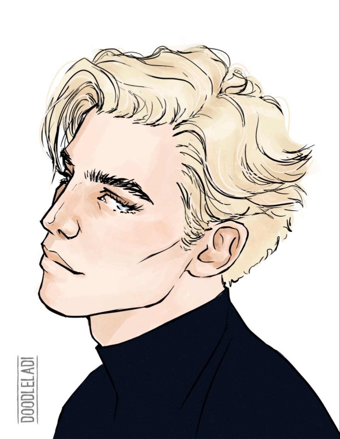 Made some Draco Malfoy fanart, working with some references for once.  Although I'm not quite satisfied with it, I'm still rather proud of it so I  thought I'd share. :D : r/harrypotter