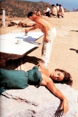 wehadfacesthen:  Elizabeth Taylor resting during the filming of Suddenly, Last Summer in Spain, 1959