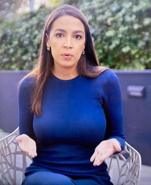 herboobsaregreat: AOC has something to share with the American people… Alexandria Ocasio-Cortez (37D