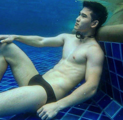 Men underwater