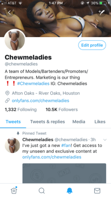 chewedupclick:  Follow both now 🔥🔥🔥🔥