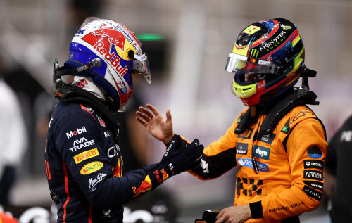 Max Verstappen And Oscar | Post Qualifying, Saudi Arabian GP 2025 By Zak Mauger.