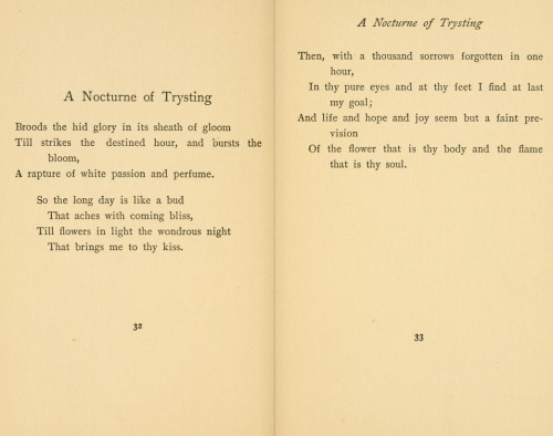 A Nocturne of Trysting by Charles G. D. RobertsNew York Nocturnes and Other Poems, 1898