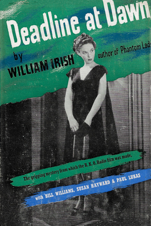 Deadline At Dawn, By William Irish (Aka Cornell Woolrich) (World Publishing Company,