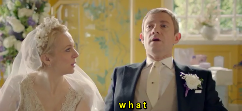 benedictervention:deducingsherlockian:the sign of the gaysLove Mary’s face in the last one!