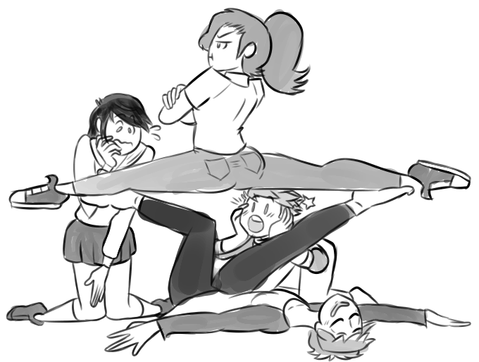 not-a-motobug:  the squad @nat2art @tacoberto @noblenemisis   this is the best posing