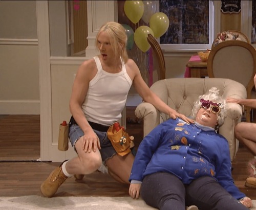 Benedict Cumberbatch on Saturday Night Live as Roy the Handyman in a sketch called Surprise Bachelor