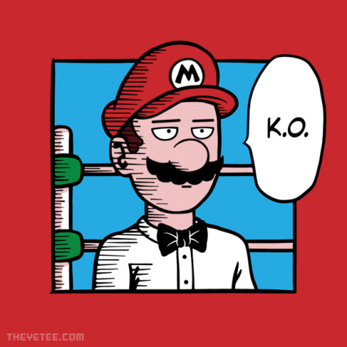 theyetee:  DAILY YETEE $11: One Punch Out Man by @mikehandyartAvailable for 24h only at The Yet