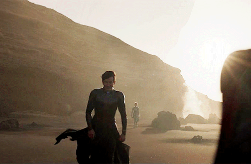 Lauren Ridloff And Barry Keoghan As Makkari AndDruigETERNALS (2021)