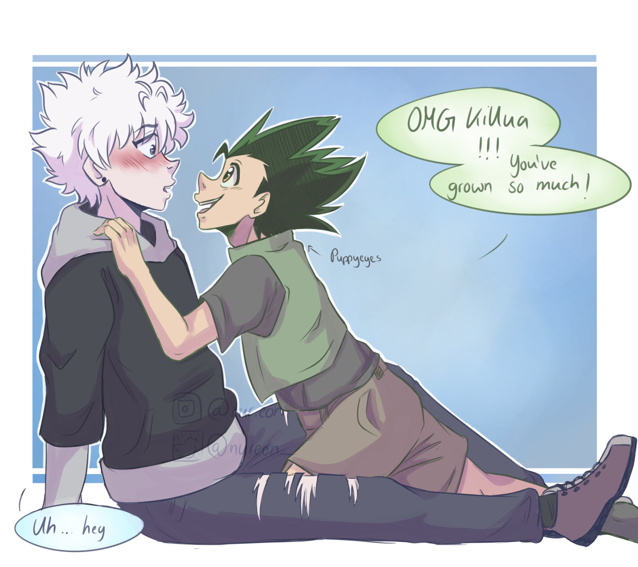 Killua x Timeskip (by me!) : r/HunterXHunter