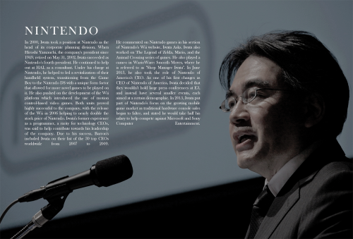 refleja:Thank you for everything, Iwata. To gamers everywhere, you are an inspiration and I aspire t