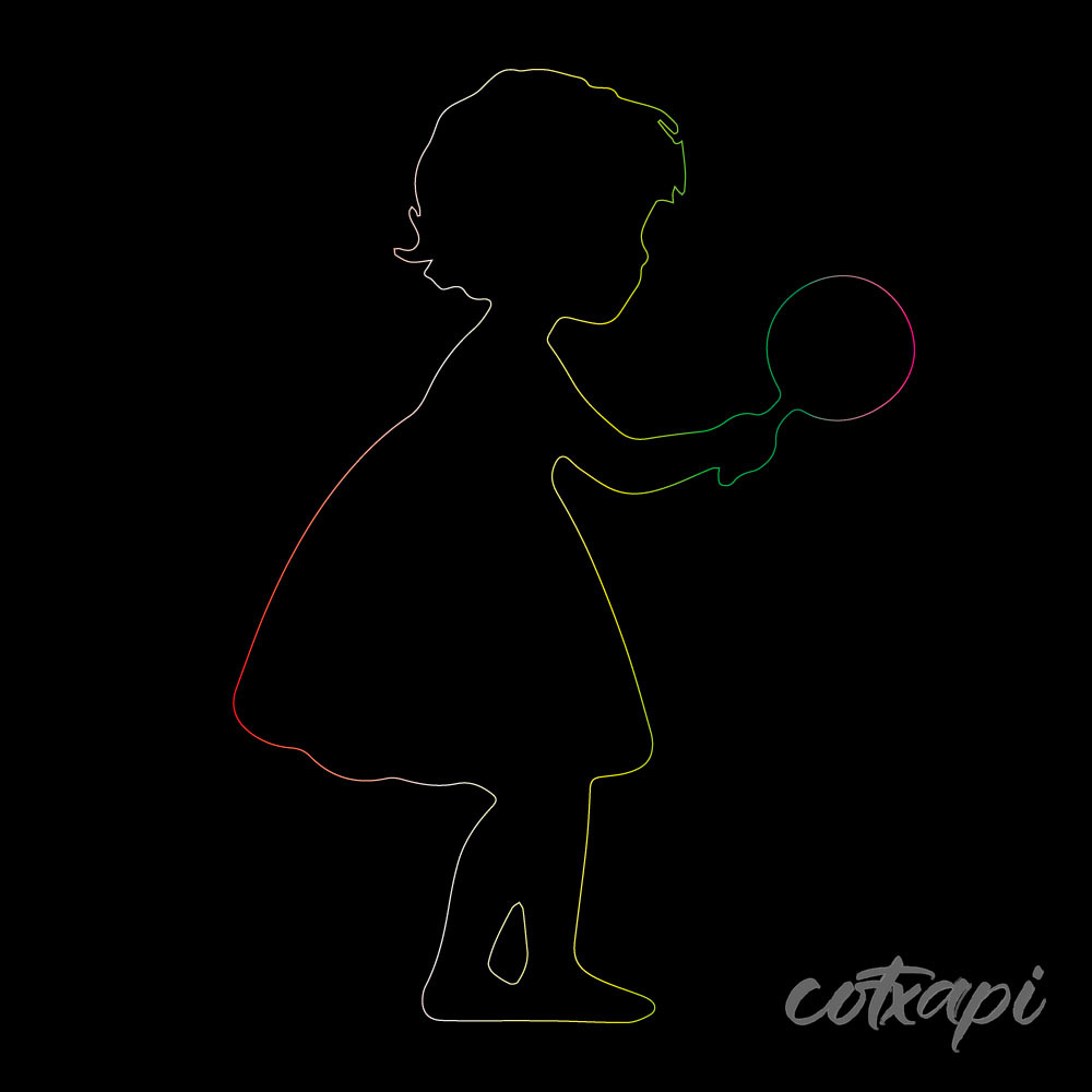 Kids Girls Boys icon in vector art Black white outline art