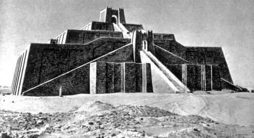 king-of-uruk:Reconstruction, Ziggurat, Ur.