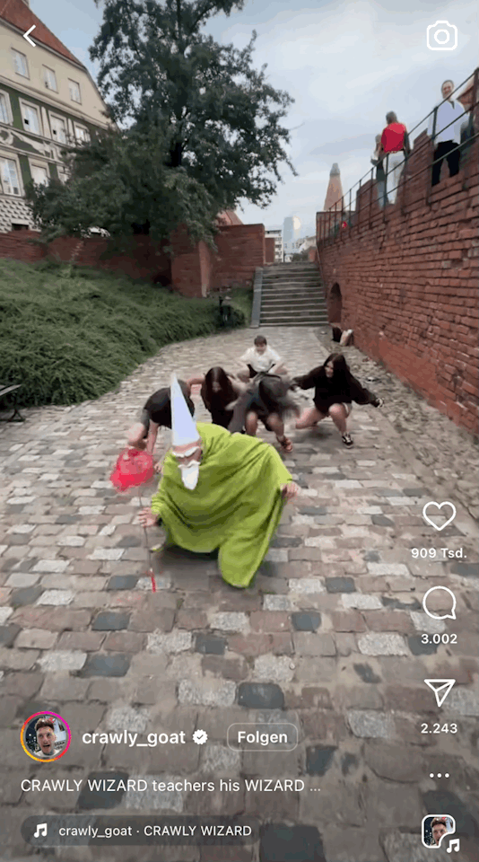 Tik Tok (reels?) Has Invented Their Own Version Of Wizard Blogging Its Great It's Called The Gnomes Vs.