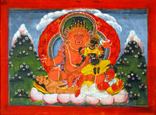 A form of Bhairava and His Shakti, Nepal