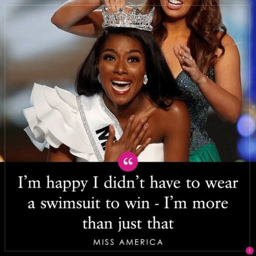 sbrown82:  securelyinsecure:  Miss New York Nia Imani Franklin Has Won the Miss America Pageant  A classical vocalist whose pageant platform is “advocating for the arts,” Franklin sang an operatic selection from the opera La Boheme. She won a โ,000