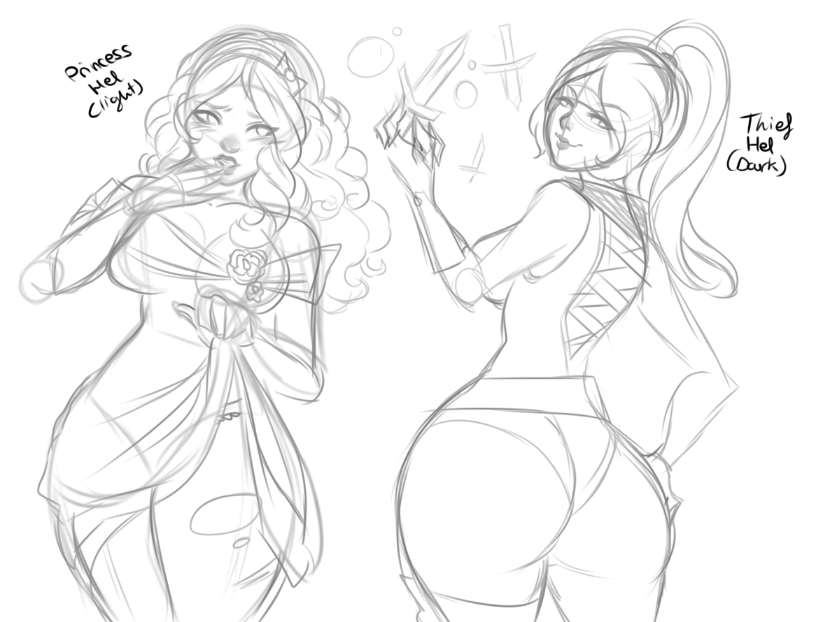 Stream halloween sketches uvu thanks for being in the stream guys :)-Sexy Cop Amaterasu-Princess