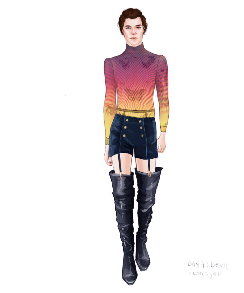 HARRYTOBERDay 4: DevilThis time outfit inspired by the photo session for the Paper Magazine. Alessan