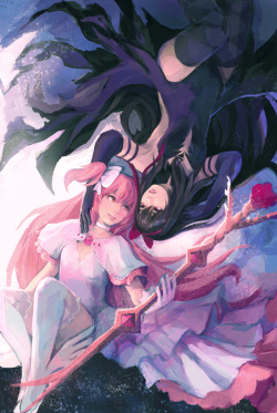 c-dra:  Finished my Godoka/Devil Homura print