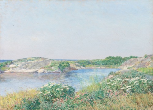 The Little Pond, Appledore, Childe Hassam, 1890