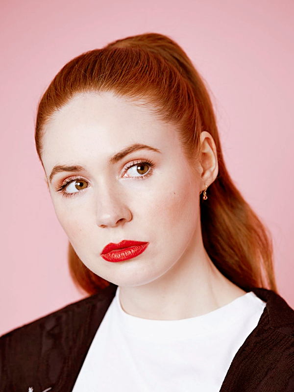 KAREN GILLAN For Bustler, January 2019 : marvel and dc women