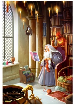 marauders70s: yaoyaoartblog: Dumbledore’s down time STOP THIS IS THE CUTEST FAN ART OF ALL TIME 