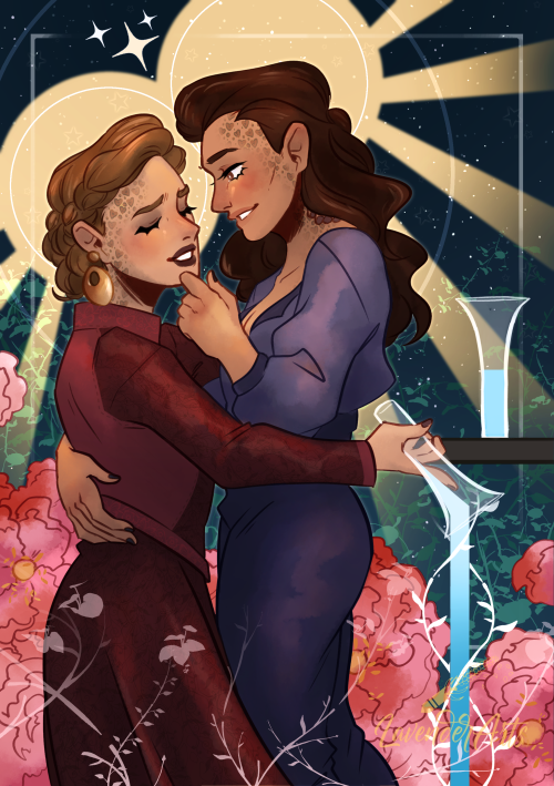 lavenderarts:Here’s my cover art for the lovely KahnDax zine Still Rejoined. I was so so happy to ge